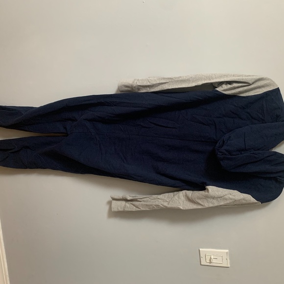 Super Cute and Comfy Blue and Grey Onesie! - Picture 2 of 3